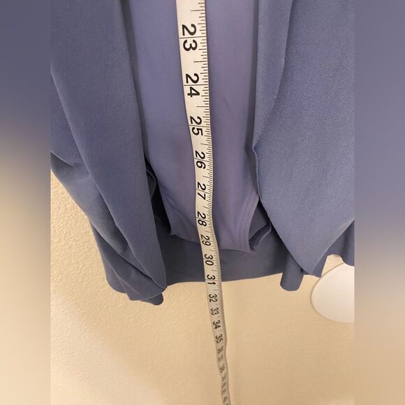 Weissman Dance Costume blue dress Matte Jersey Dress With Drape D10445 MA adult - Picture 7 of 12